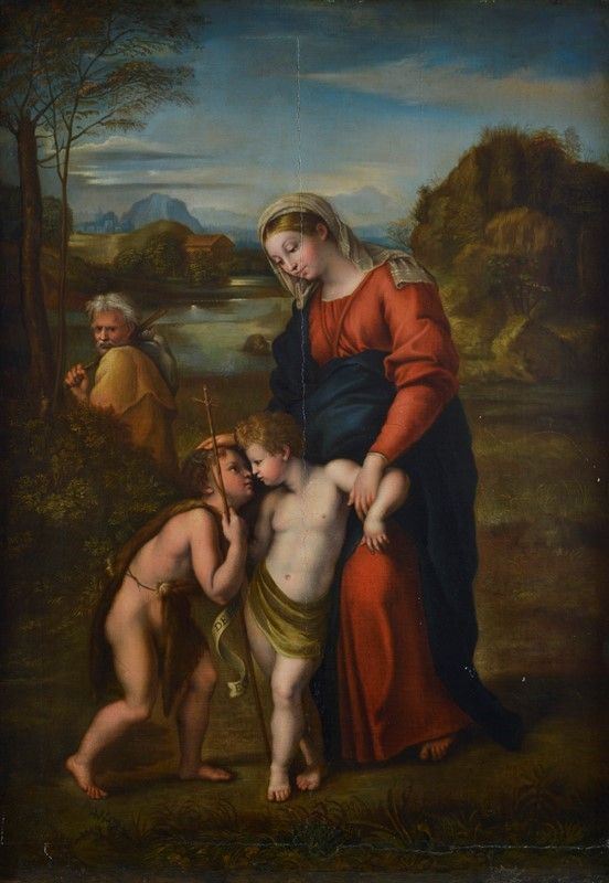 Anonimo, XVIII - XIX sec. - Madonna del passeggio (da Raffaello)