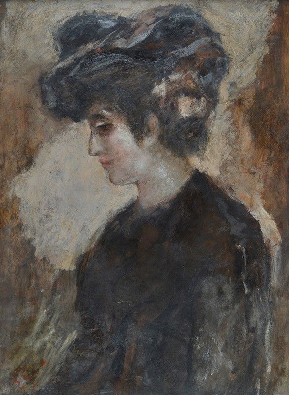 Emilio Gola - Ritratto di signora
