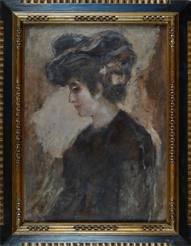 Emilio Gola - Ritratto di Signora