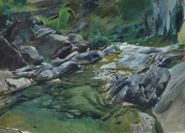 Adolf Hir&#233;my Hirschl - Ruscello