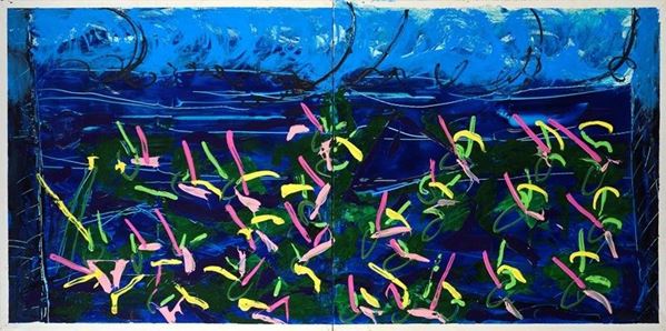 Mario Schifano - Water lilies