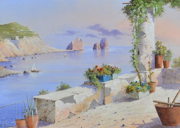 Michele Gianni - Veduta di Capri