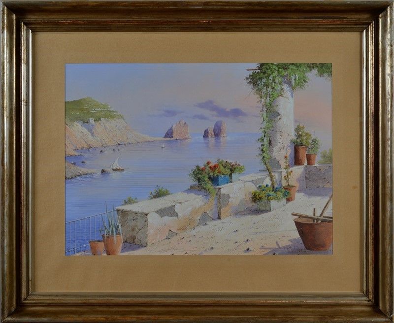 Michele Gianni - Veduta di Capri