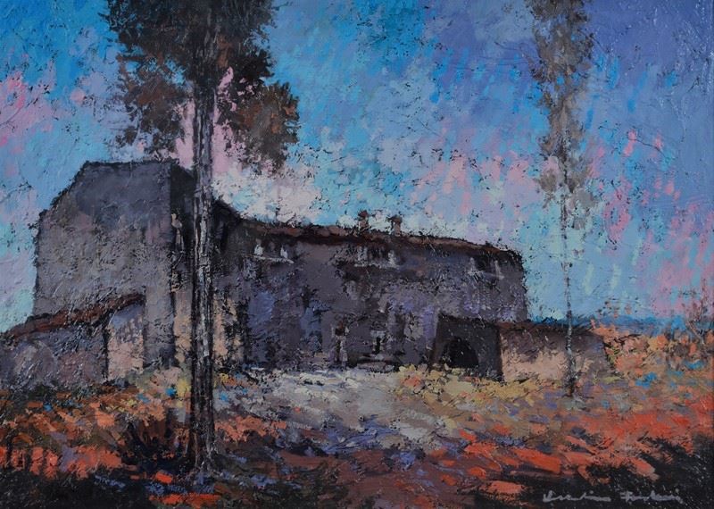 Voltolino Fontani - Paesaggio Toscano