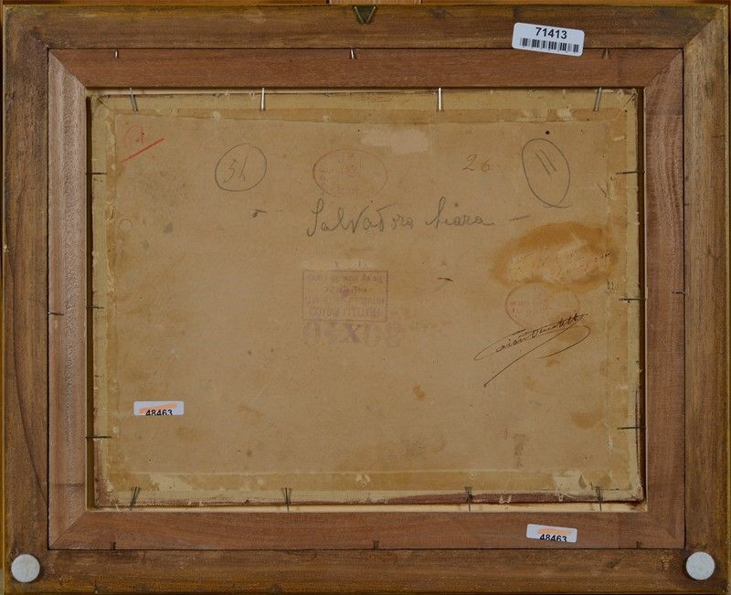 Achille Lega - Paesaggio con Casa
