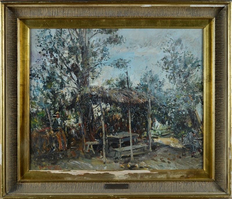 Guido Casciaro - Riposo Sotto il Pergolato