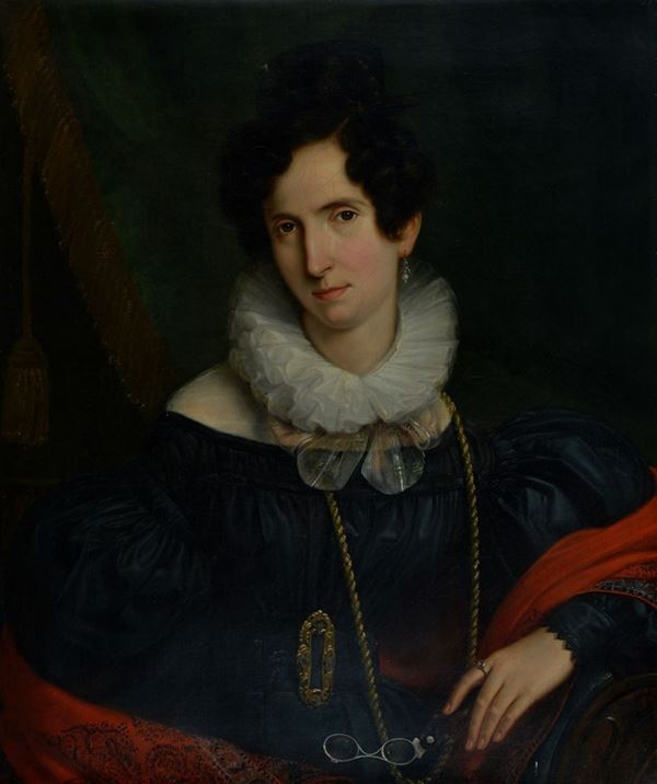 Giuseppe Bonolis - Portrait of Raffaella Trojse in de Crescenzi
