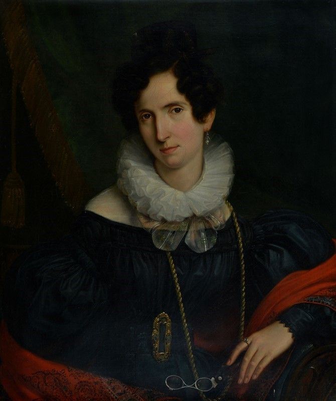 Giuseppe Bonolis - Ritratto di Raffaella Trojse in De Crescenzi
