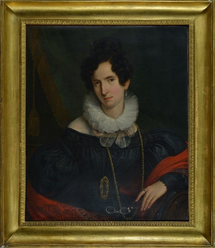Giuseppe Bonolis - Ritratto di Raffaella Trojse in De Crescenzi