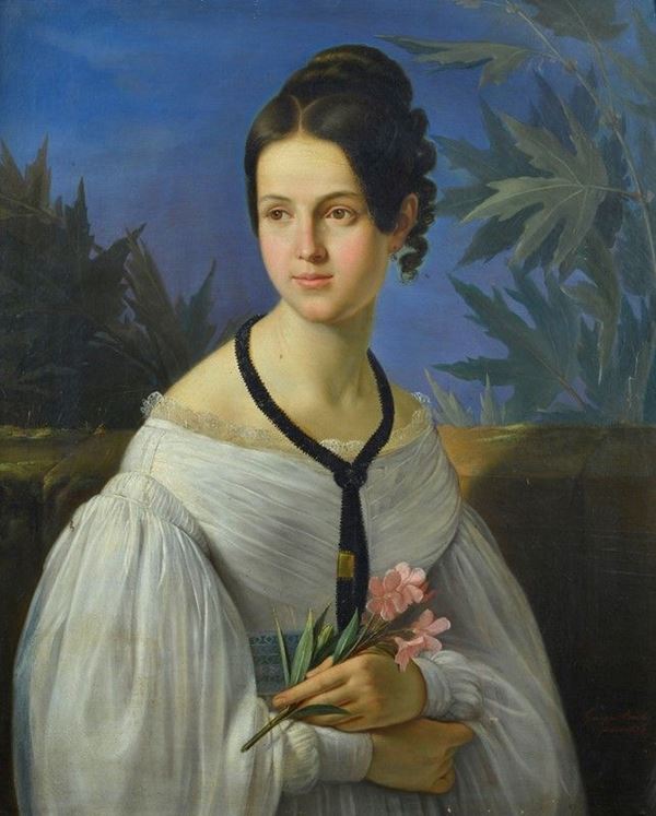 Giuseppe Bonolis - Ritratto di Carolina de Crescenzi