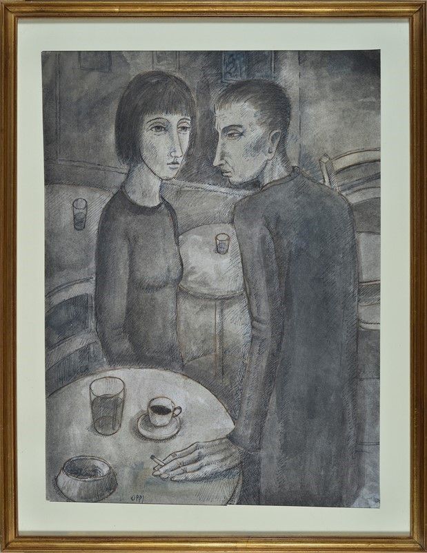 Ubaldo Oppi - Al Caffè
