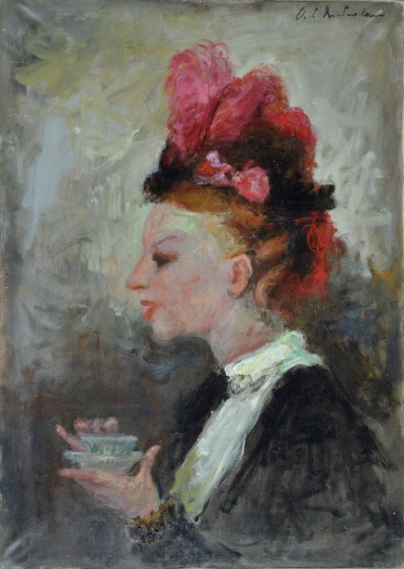 Osman Lorenzo de Scolari - Lady with cup