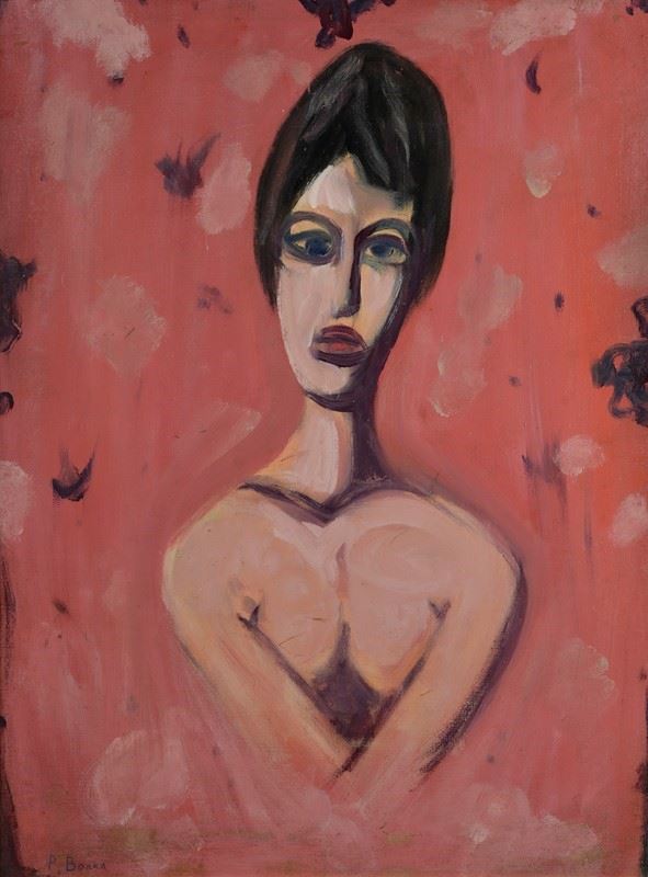 Pompeo Borra - Busto di donna