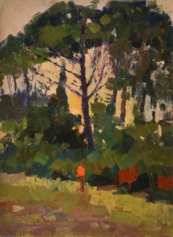 Gino Paolo Gori - Castiglioncello - Sunset in the woods