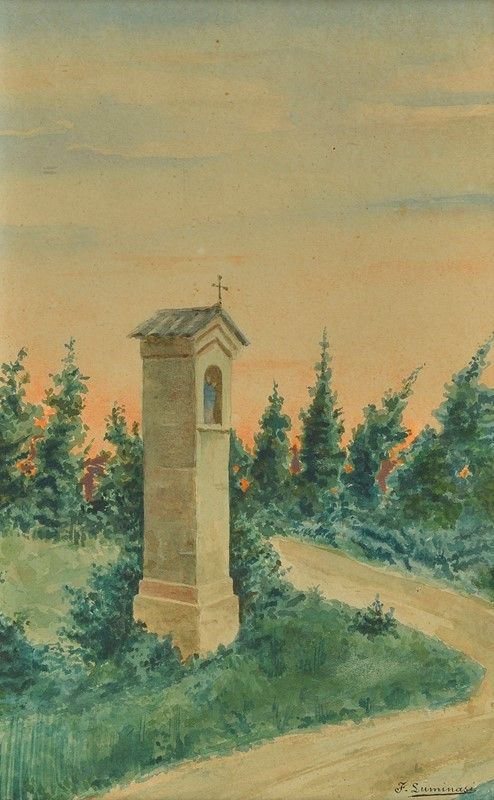 Anonimo, XX sec. - Strada di campagna