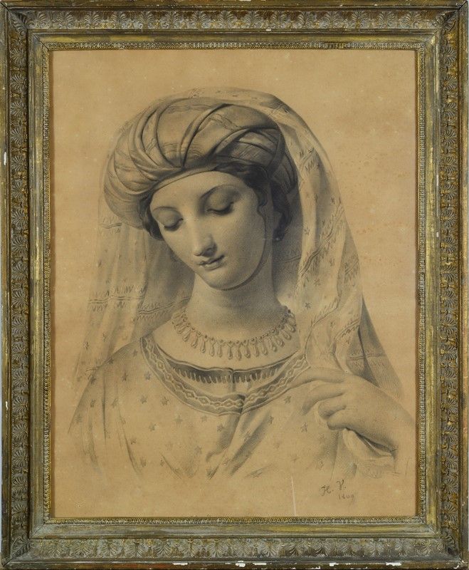 Horace Vernet - Ritratto Femminile