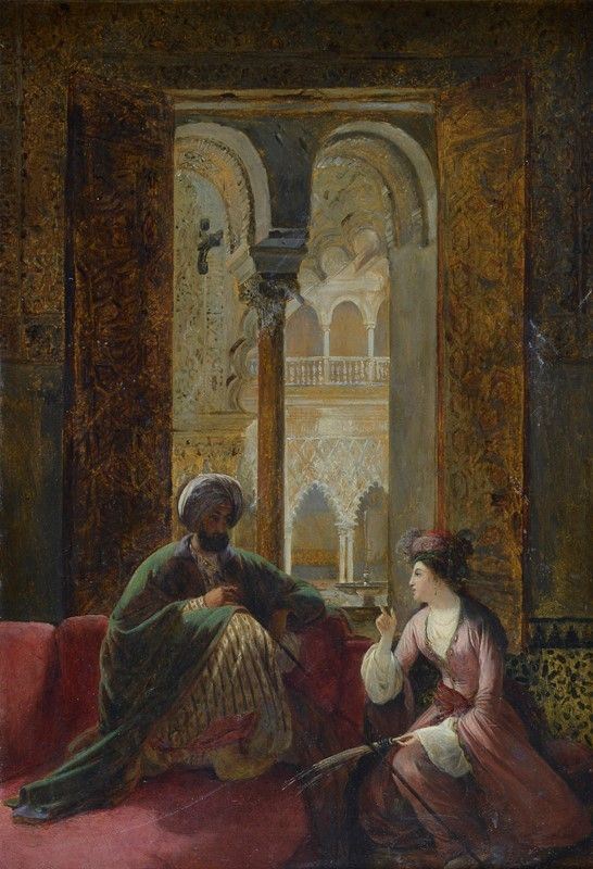 Attr. a Francois-Auguste Biard - Racconti arabi
