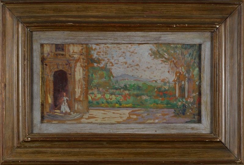 Galileo Chini - Scorcio di Villa