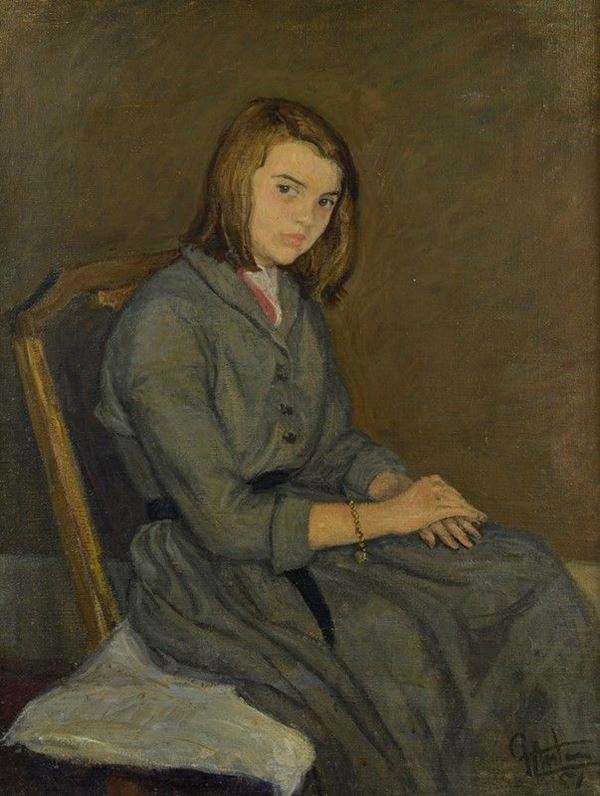 Anonimo, XX sec. - The daughter of the painter Primo Conti