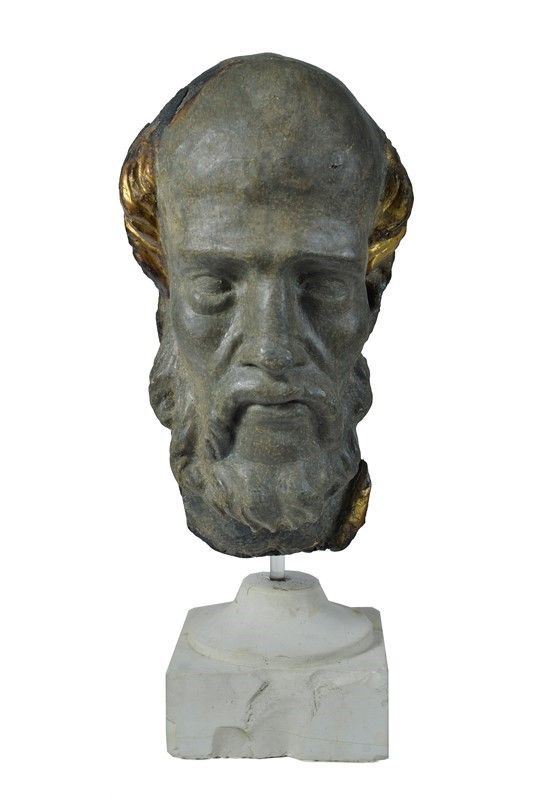 Scuola Italia Centrale, XVI sec. - Head of Prophet