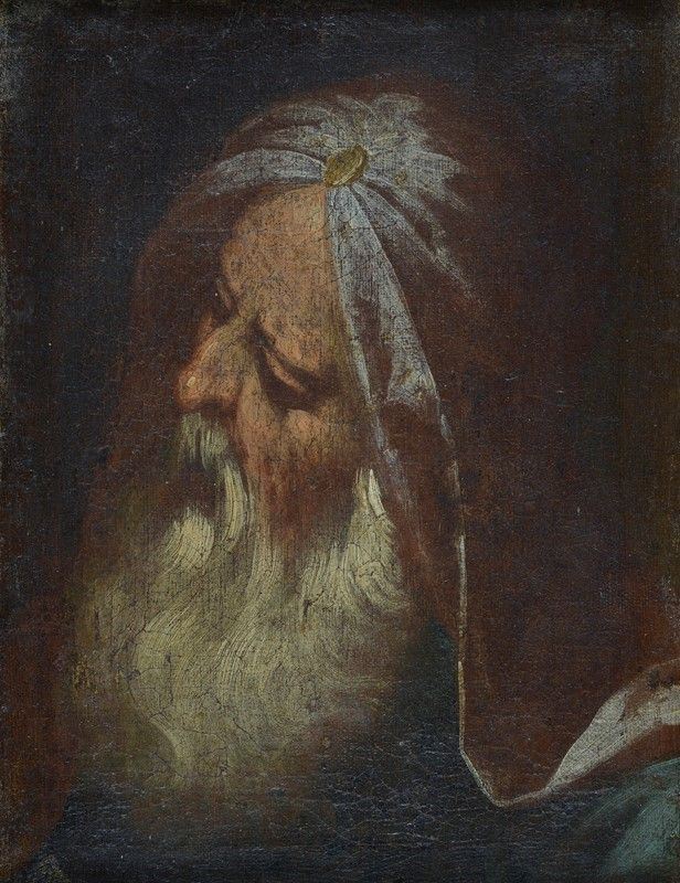 Scuola Veneta, XVII - XVIII Sec. - Testa di Profeta