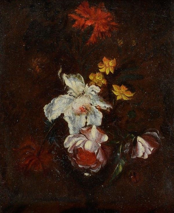 Scuola Fiamminga, XVII-XVIII sec. - Vaso di fiori