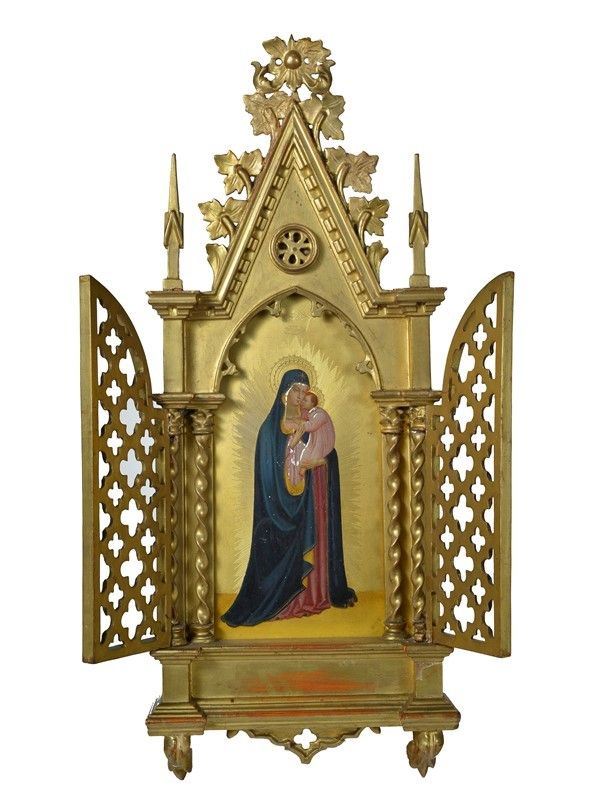 Scuola Italiana, XIX sec. - Madonna con bambino