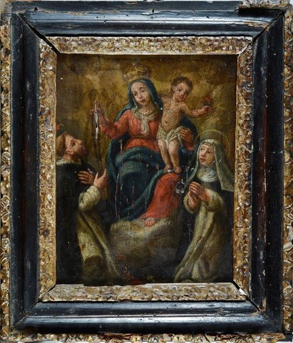 Scuola Emiliana, XVII sec. - Santissima Madonna del rosario