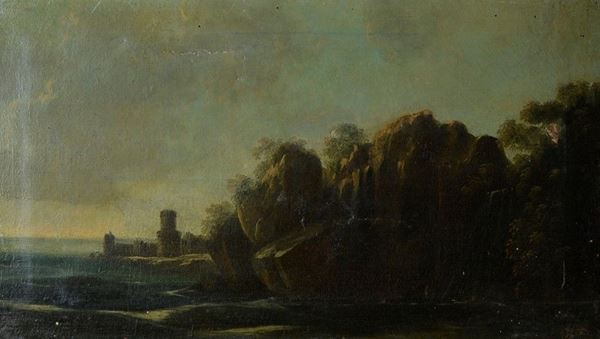 Scuola Italiana, XVIII sec. - Paesaggio