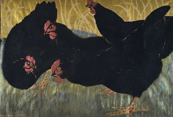 George Manzana - Pissarro : Galline  - Pochoir - Asta ARTE MODERNA E CONTEMPORANEA - III - Galleria Pananti Casa d'Aste