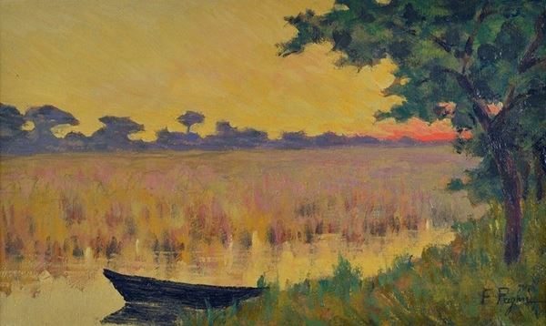 Ferruccio Pagni - Tramonto a Massaciuccoli