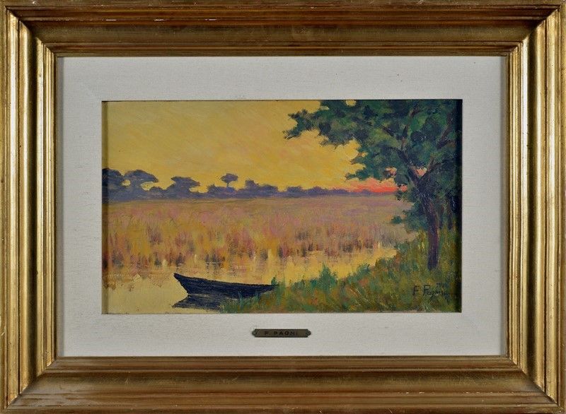 Ferruccio Pagni - Tramonto a Massaciuccoli