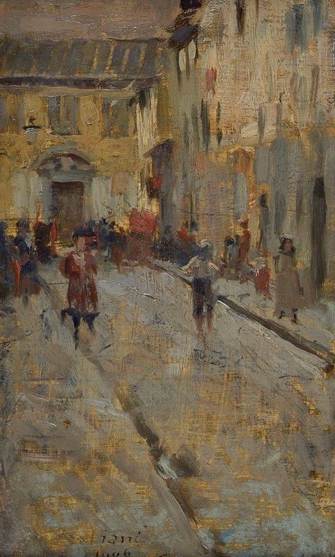 Cesare Ciani - Vicolo della chiesa a Firenze