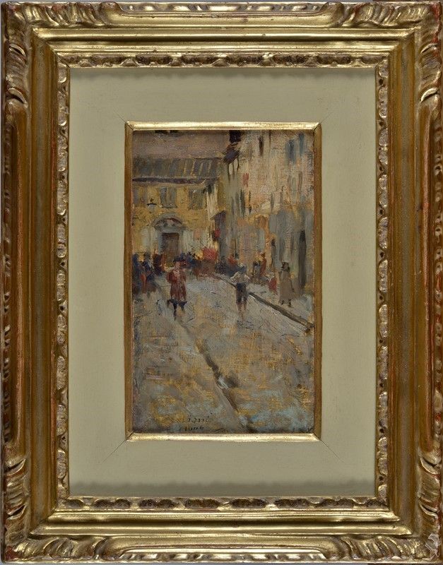 Cesare Ciani - Vicolo della Chiesa a Firenze