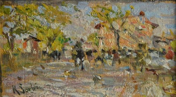 Raffaello Sorbi - Figures outdoors