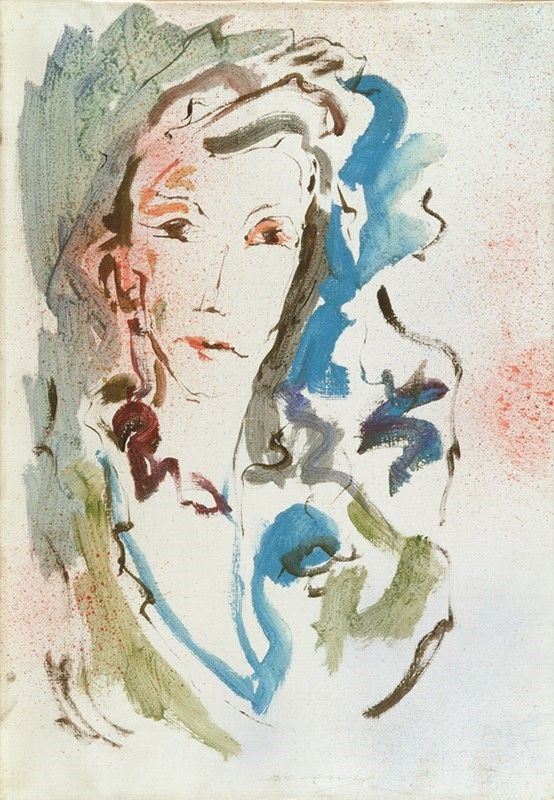 Ernesto Treccani : Figure  - Oil painting on canvas, - Auction Modern and Contemporary art - Galleria Pananti Casa d'Aste