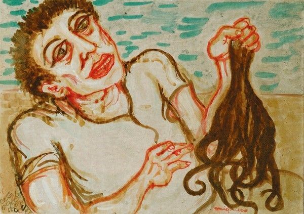 Giuseppe Migneco - Pescatore di polipi (anni '80)