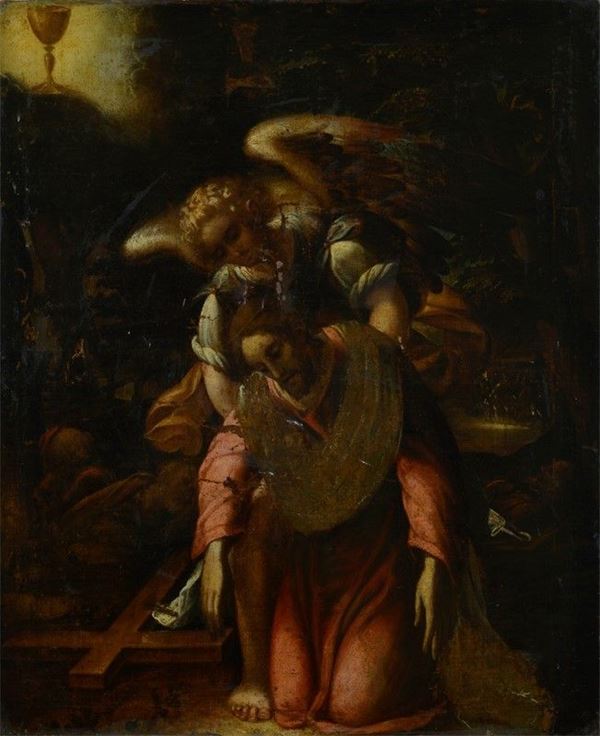 Scuola Fiamminga, XVI-XVII sec. - Agonia nel giardino 