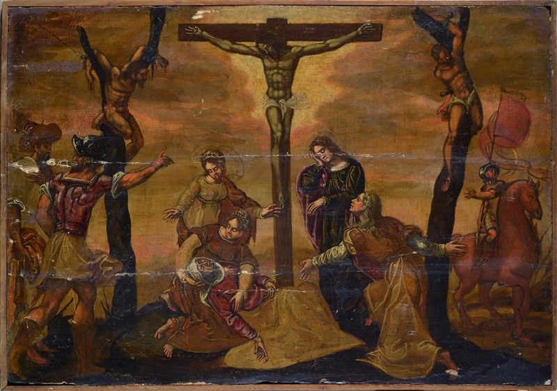 Scuola Greco - Dalmata, XVII Sec. - Crocifissione