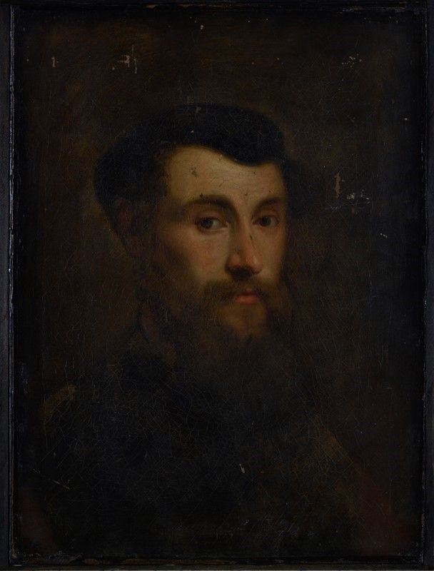 Scuola Fiamminga, XVII Sec. - Ritratto di Giovane Uomo con Barba
