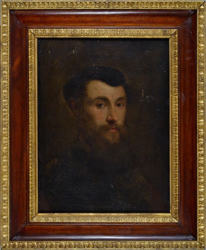 Scuola Fiamminga, XVII Sec. - Ritratto di Giovane Uomo con Barba