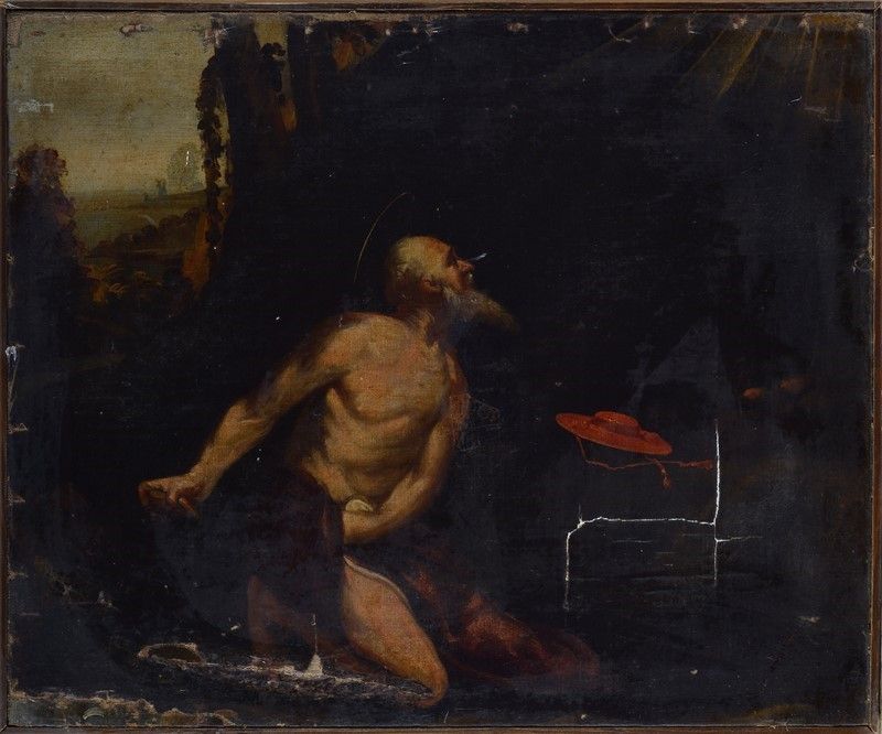 Scuola Italia Settentrionale, Seconda Metà XVI Sec. - San Girolamo Penitente