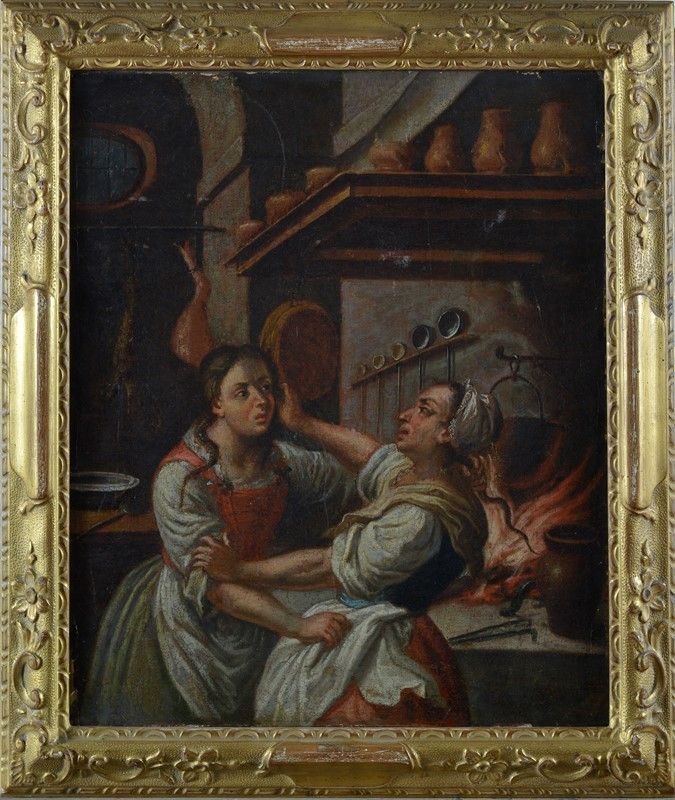 Scuola Italia Settentrionale, XVIII Sec. - Scene di Carattere Popolare