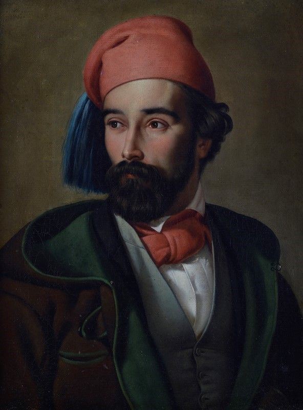 Attr. a Silvestro Lega - Ritratto del pittore Luigi Mussini