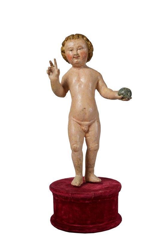 Gesù bambino con globo   - Asta ANTIQUARIATO - I - Galleria Pananti Casa d'Aste