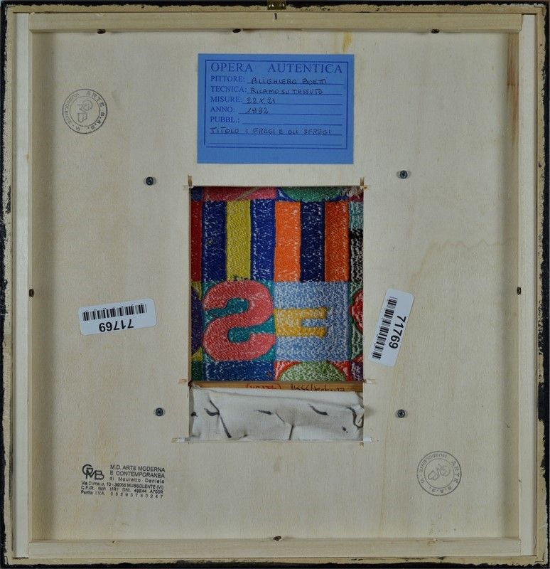 Alighiero Boetti - I Fregi e gli Sfregi