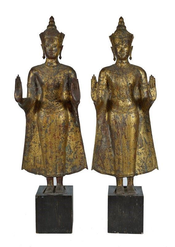 Coppia di Buddha  - Asta ANTIQUARIATO - I - Galleria Pananti Casa d'Aste