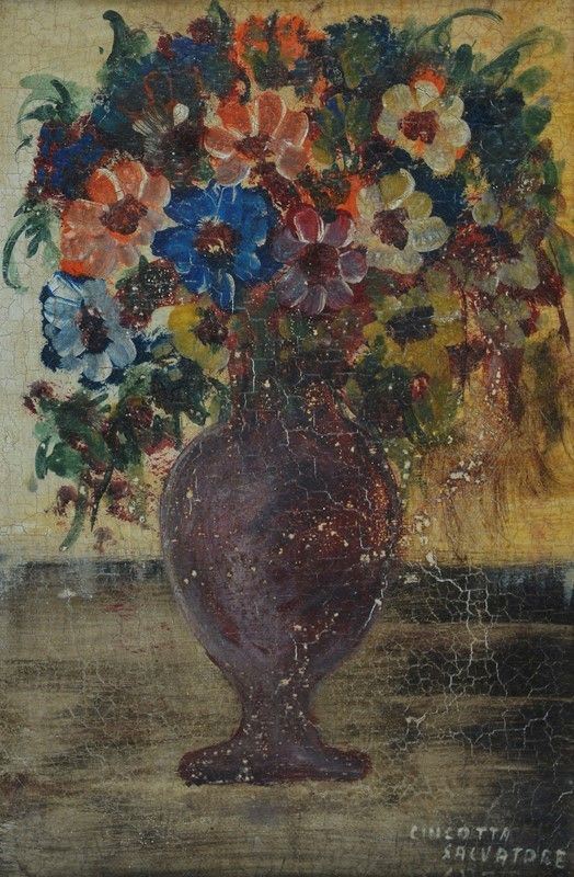 Anonimo, XX sec. - Vaso di fiori