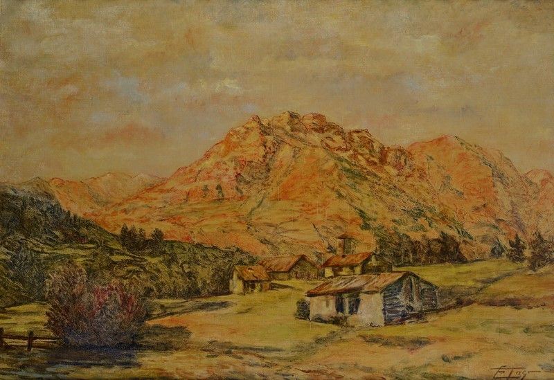 Anonimo, XX Sec. - Paesaggio Alpino