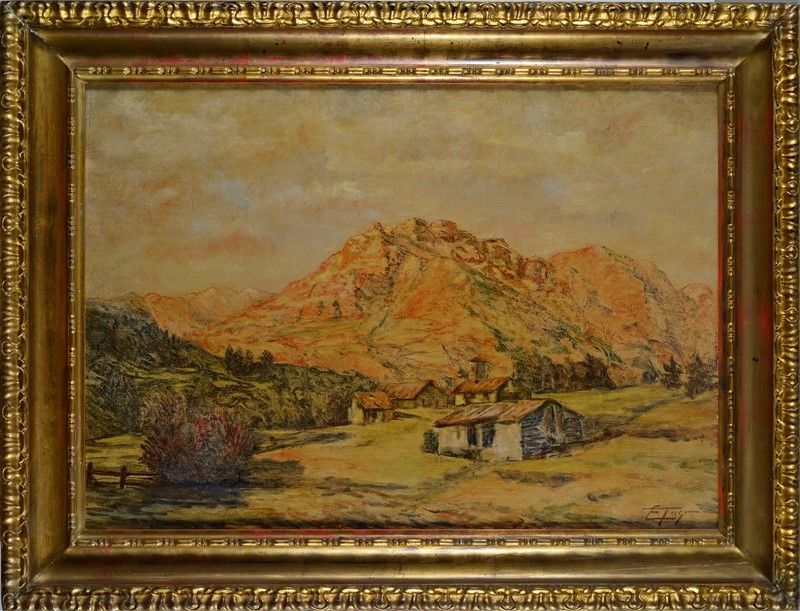Anonimo, XX Sec. - Paesaggio Alpino